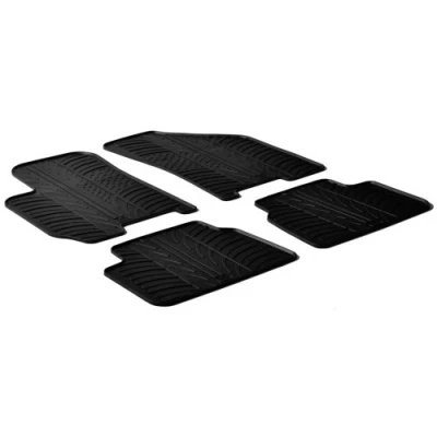 Abbildung von Gledring 0182 Fußmattensatz Gummi vorne und hinten schwarz 750mm 550mm CHEVROLET: Lacetti Schrägheck, Kombi