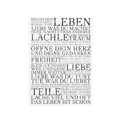 Abbildung von Interluxe Shabby Vintage WANDTAFEL Schild Dies IST Dein Leben Motivation Holzschild Landhaus