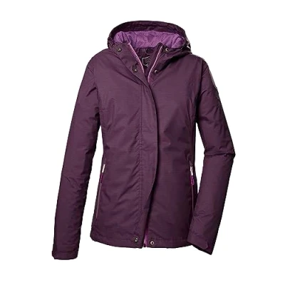 Abbildung von killtec Damen Funktionsjacke/Outdoorjacke mit Kapuze KOS 68 WMN JCKT, dunkelaubergine, 34, 41347 000
