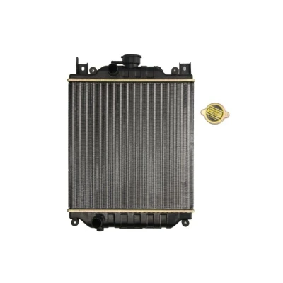 Abbildung von NRF 59083 Kühler, Motorkühlung Aluminium 344 341 34 Kühlrippen mechanisch gefügt SUZUKI: SWIFT 2 Schragheck