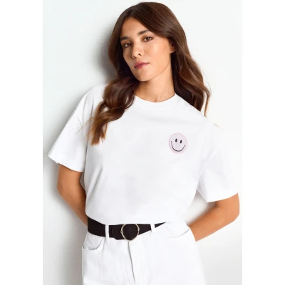 Abbildung von Rich &amp; Royal Schmuckprint Tshirt print, Damen, Größe: 36xS, White