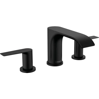 Abbildung von hansgrohe Waschtischarmatur &quot;Vivenis&quot;, 3 Loch 90 mit Zugstangen Ablaufgarnitur
