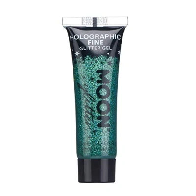 Abbildung von Holographisches Gesichts &amp; Körper Glitzer Gel von Moon Glitter 12ml Grün Gesichtsfarbe