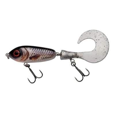 Abbildung von Abu Garcia Svartzonker McMio Hecht und Muskelfischköder Schwimmender Jerkbait für Süßwasser Raubfische Ideal Hecht, Zander Barsch Realistisches 3D Design, echtes Rotauge 18 cm