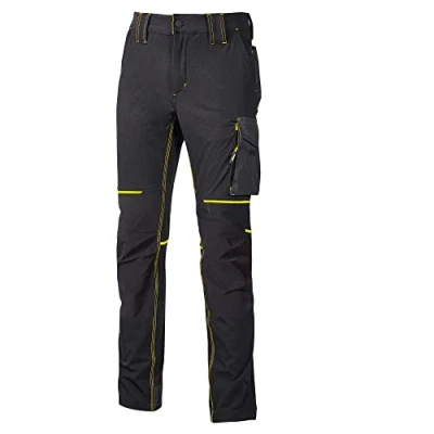 Abbildung von Power WORLD, schmal geschnittene Cargohose, mit mehreren Vorder und Seitentaschen, bequeme dehnbare Hose, Frontknopf, atmungsaktives Material (BLACK CARBON_L)