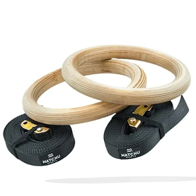 Abbildung von Turnringe Gymringe Gymnastikringe aus Holz Ø 23 cm
