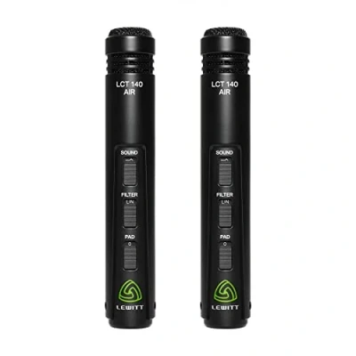 Abbildung von LCT 140 AIR Stereoset Kleinmembran Kondensatormikrofone Ideal für Akustikgitarre und Drums Zwei Soundmodi (AIR Flat) Inklusive Low Cut PAD Nierencharakteristik