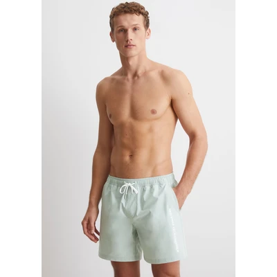Abbildung von Marc OPolo Badeshorts &quot;Olmen (Essentials Beach Jersey)&quot;, mit seitlichem Hingucker Schriftzug