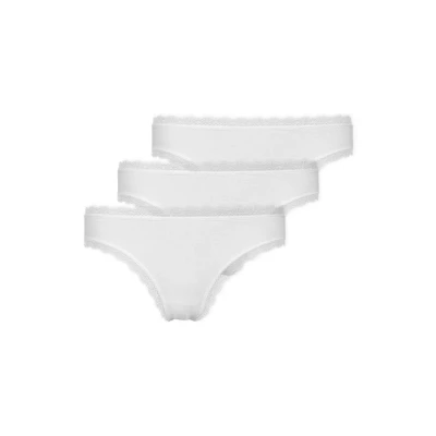 Abbildung von Snocks 3 PACK MIT Spitze String, Damen, Größe: XL, Weiß