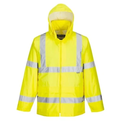 Abbildung von Portwest Warnschutz Regenjacke, Größe: 4XL, Farbe: Gelb, H440YER4XL