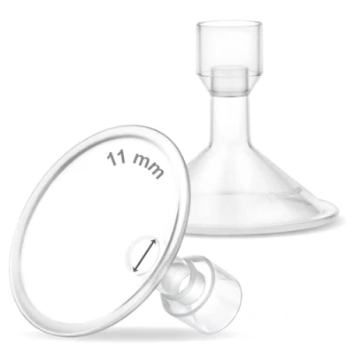 Abbildung von Maymom MyFit 11mm Small Shields, kompatibel mit Medela Milchpumpe, PersonalFit, Freestyle, Harmony, Maxi, Flex Anschluss, Anschluss an Weithals/Schmalverbinder, 2 Stück