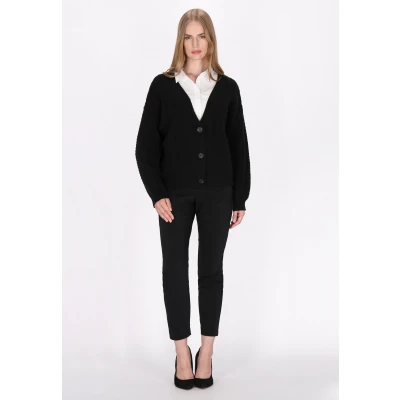 Abbildung von Strickjacke SCHMUDDELWEDDA XL/XXL / Schwarz 52% Acrylic 25% Polyesteramide 23% Polyester
