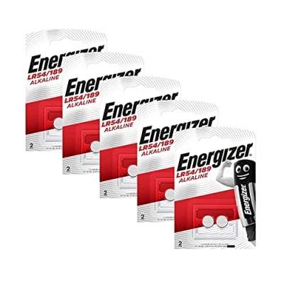 Abbildung von Hold. Energizer LR54/189 Alkali Knopfbatterie 5 Blister mit 2 Stück (insgesamt 10 Batterien)