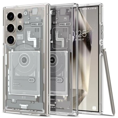 Abbildung von Spigen Ultra Hybrid Zero One Hülle Kompatibel mit Samsung Galaxy S24 Weiß