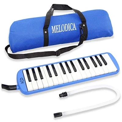 Abbildung von keepdrum Melodica Blau 32 Tasten mit Tasche
