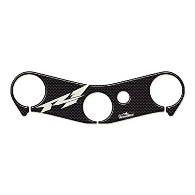 Abbildung von Resin Bike Aufkleber für Motorrad Kompatibel mit Yamaha R1 2002 2003. Gabelschutz vor Stößen und Kratzern. Paar 3D Harzklebstoffaufkleber Hergestellt in Italien Stickers