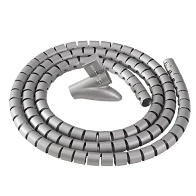 Abbildung von Fellowes CableZip Kabelschlauch, Länge 200 cm, Durchmesser 2 cm Silber
