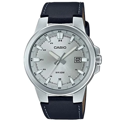 Abbildung von Casio Unisex Uhr silvercoloured/black, Größe: One Size, Silver coloured/black