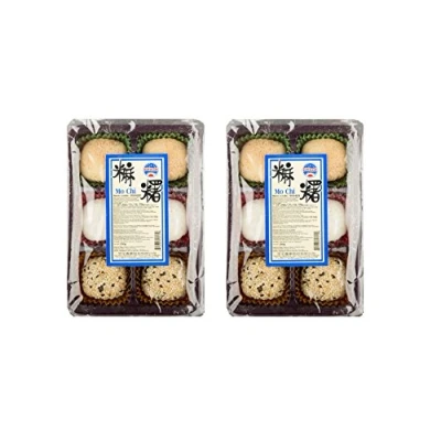 Abbildung von 2 x 180g Mochi versch. Sorten 12 Reiskuchen Sesam Füllung Erdnuss Mochis Pamai Pai®