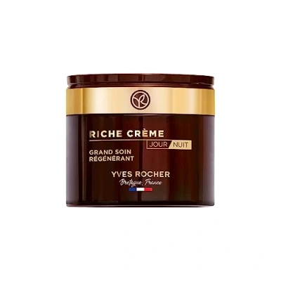 Abbildung von Yves Rocher RICHE CRÉME Intensivpflege Tag &amp; Nacht Anti Aging Gesichtscreme Mit Öl aus 1000 Rosen für intensive Zellregeneration 75ml