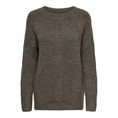 Abbildung von ONLY Onlnanjing LS KNT NOOS Strickpullover, Damen, Größe: Large, Major brown