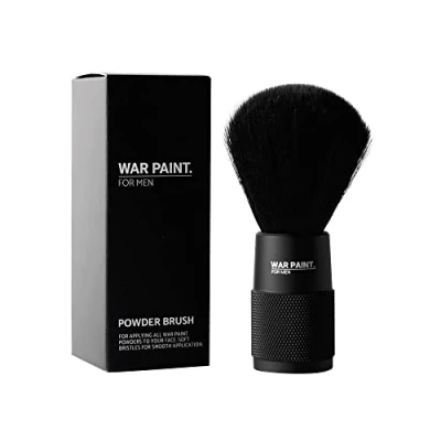 Abbildung von War Paint For Men Großer Metallpuder Make up Pinsel Extra weiche Borsten &amp; schwere Basis für einfache Anwendung vegan tierversuchsfrei Produkt Männer