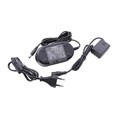 Abbildung von vhbw Netzteil kompatibel mit Sony ZV E10 Kamera, Digitalkamera, DSLR Netzkabel + DC Kuppler, 2m