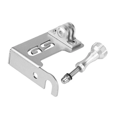 Abbildung von KSTE L Bracket Motorrad vorne Links Kamera Halterung, for R1200GS LC LC, ADV GoPro (schwarz und Splitter).