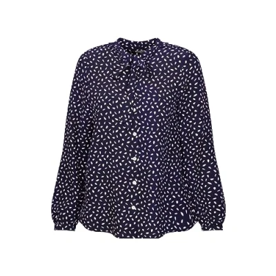 Abbildung von Seidensticker Stehkragen Hemdbluse, Damen, Größe: 44, Dark blue