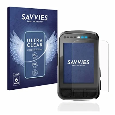 Abbildung von Savvies 6 Stück Schutzfolie für Wahoo Elemnt Bolt V2 GPS Displayschutz Folie Ultra Transparent
