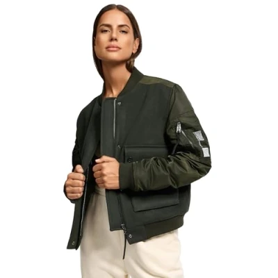 Abbildung von Navahoo Bomberjacke, Damen, Größe: Medium, Olive