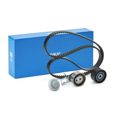 Abbildung von SKF VKMA 03318 Zahnriemensatz 141 mit trapezförmigen Zahnprofil FORD: FOCUS 3 Turnier, FIESTA 6, 3, PEUGEOT: 2008 Kombi, 208 I Schrägheck