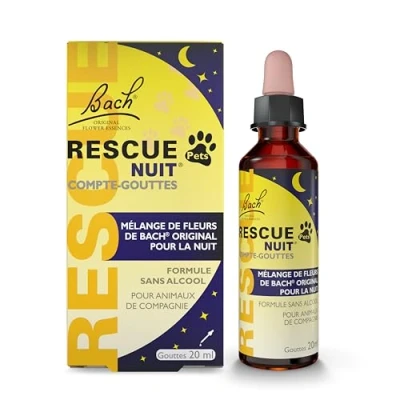 Abbildung von RESCUE Night Pets Tropfzähler Ruhe für Tiere ideal Reisen, Fellpflege, Lärm Vegan &amp; ohne Alkohol 20 ml