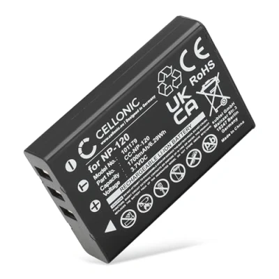 Abbildung von CELLONIC Akku NP 120 kompatibel mit FujiFilm FinePix F10, F11, M603, 3.6V 3.7V 1700mAh