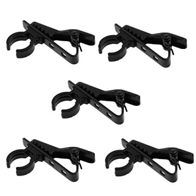 Abbildung von Sitrda Mini Lavalier Mikrofon Clip, sicherer Halt, stoßsicher, Revers Mikrofonklemme, Ersatz Set, 5 Stück