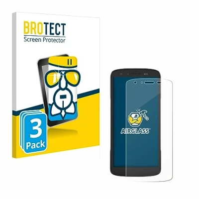 Abbildung von BROTECT Schutzglas für Zebra TC22 / TC27 (3 Stück) Schutzfolie Panzer Folie Glas [Extrem Kratzfest 9H, Anti Fingerprint, Ultra Transparent]