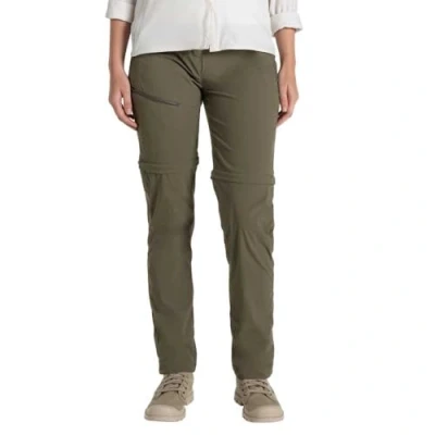 Abbildung von Craghoppers NosiLife Zip Off Wanderhose für Damen Insektenabweisend in Langgröße, Größe:42, Farbe:Wild Olive