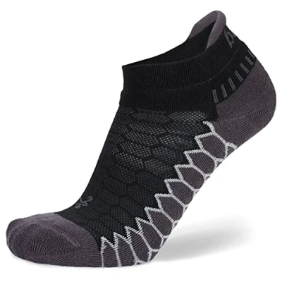 Abbildung von Balega Unisex Silver Antimicrobial No show Compression Fit Laufsocken, Schwarz, X Large, EU Größe 46 48.5
