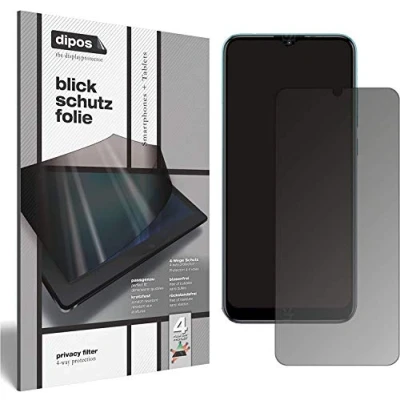 Abbildung von dipos I Blickschutzfolie matt kompatibel mit Huawei P10 Sichtschutz Folie Display Schutzfolie Privacy Filter