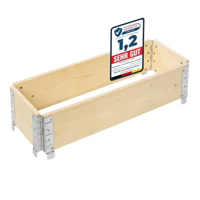 Abbildung von Garronda Hochbeet Profil Palettenrahmen 80x30x20 cm Holz für Pflanzen GD 0075 (1 St)