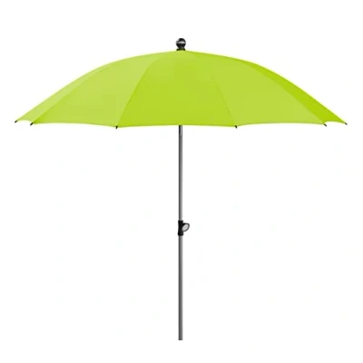 Abbildung von Schneider Sonnenschirm Locarno, apfelgrün, 220 cm Ø, rund, 717 78, pulverbeschichtetes Stahl Gestell, Bespannung 100% Polyester, 2.9 Kg