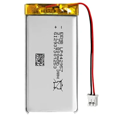 Abbildung von EEMB Lithium Polymer Akku 3,7 V 800mAh 442957 Wiederaufladbarer Lipo mit JST Anschluss für VXI Blue Parrott bestätigen Sie die Polarität des Geräts und Anschlusses vor dem Kauf