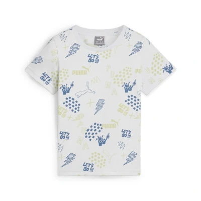 Abbildung von Puma ESS Youth Tshirt print für Kinder, Größe: 104, Silver mist
