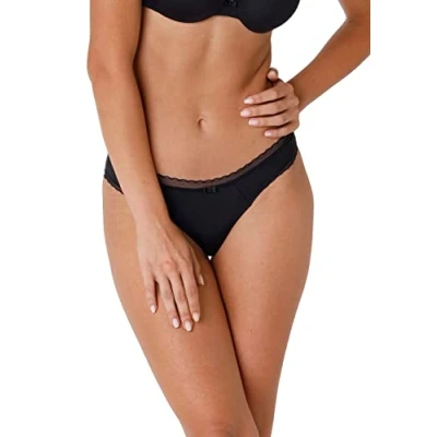 Abbildung von Lovable Slip Leichter Microfaser My Daily Comfort Damen , Schwarz 4/L
