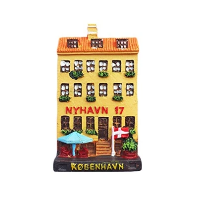 Abbildung von Copenhagen Dänemark 3D Kühlschrankmagnet Reiseaufkleber Souvenirs, Heim und Küchendekoration aus China