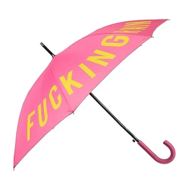 Abbildung von FISURA Großer Regenschirm. Jugendschirm. Automatischer Regenschirm mit Knopf. Stabiler bedruckter 106 zentimeter. Durchmesser. (Rain, rosa)