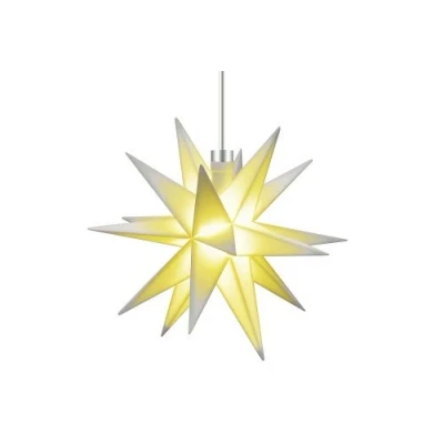 Abbildung von STERNTALER Dekostern Ministern Trafo Innen, Weihnachtsstern Mini 18 Zacker Weiß 12cm Innen L