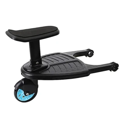Abbildung von ANTIOCH Kinderwagen Räder Kinderbrett Rollbrett Ständer Abnehmbarer Sitz Blau