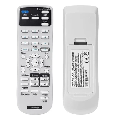 Abbildung von Aimdio 219863500 Beamer Fernbedienung für Epson EB FH52 FH06 992F EH TW740 TW750 TW710 W51 W06 W49 W52 X06 X49 X51 X500 720 725W 725Wi 735F 735Fi 972 982W 1480Fi 1481Fi E01 E10 E20 E500