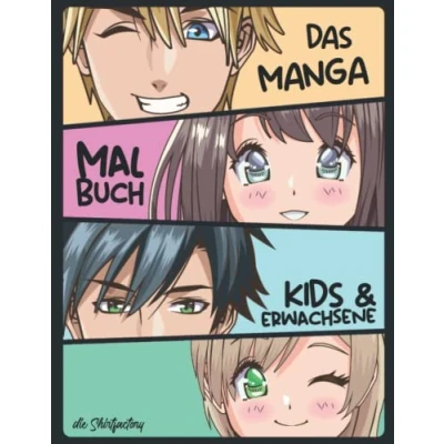 Abbildung von Manga Malbuch: 30 Kawaii Motive zum Ausmalen für Otaku Kids und Erwachsene